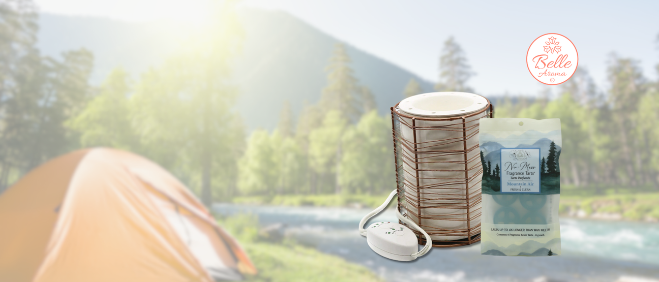 The Scent of a Memory… Relieving the Tent-sion with Mountain Air No-Mess Fragrance Tarts® by Belle Aroma®