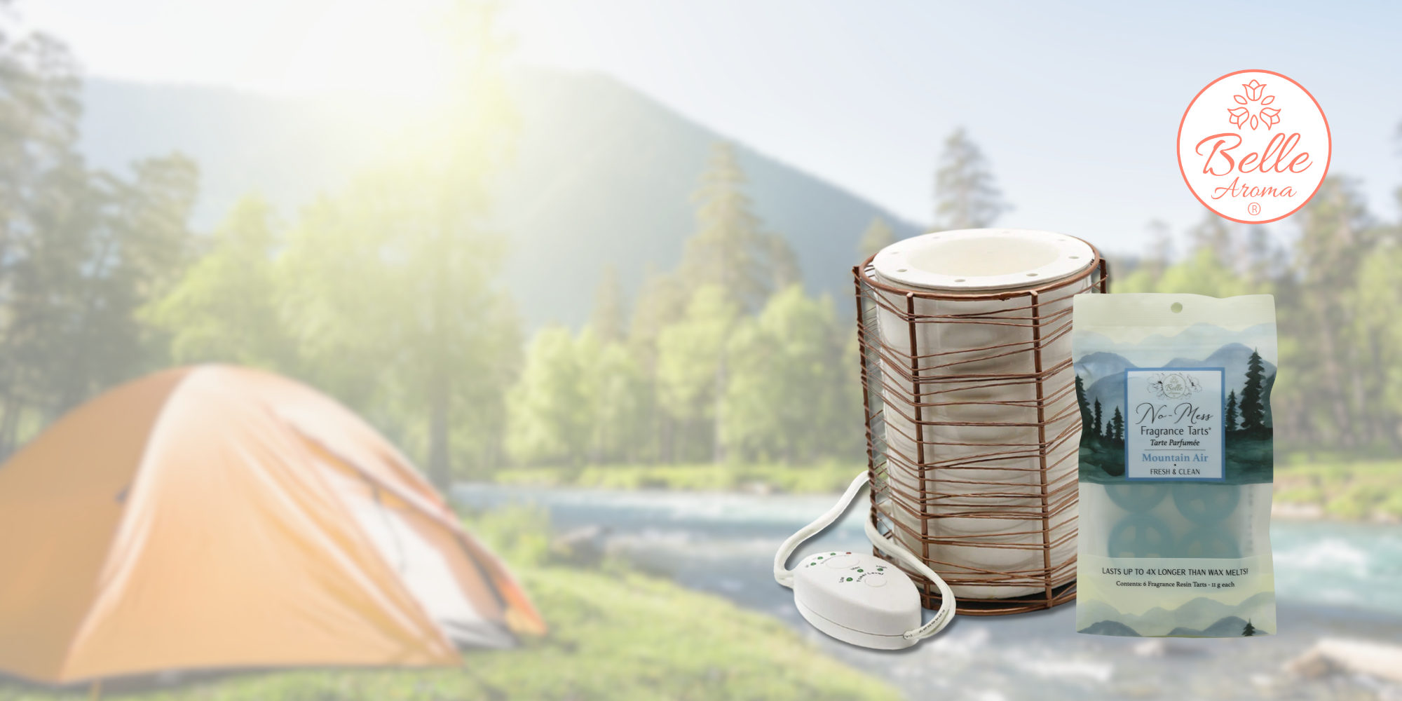 The Scent of a Memory… Relieving the Tent-sion with Mountain Air No-Mess Fragrance Tarts® by Belle Aroma®
