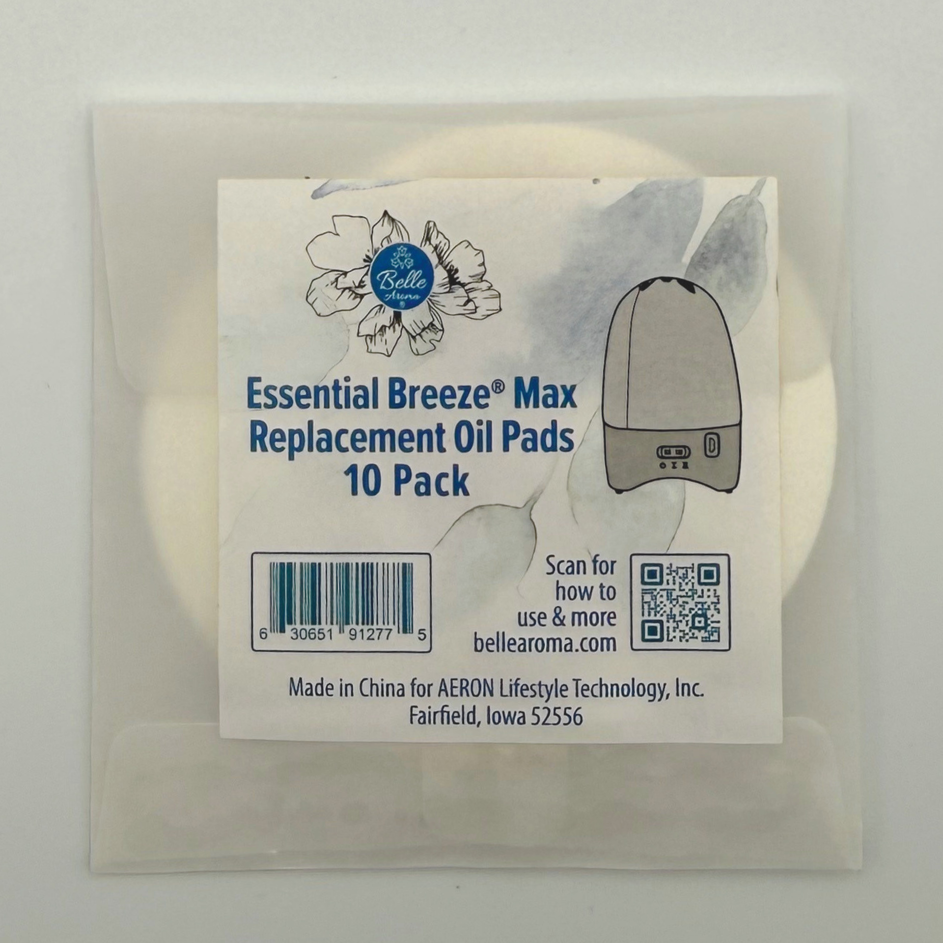 Essential Breeze® Max Replacement Oil Pads, 10 Pack