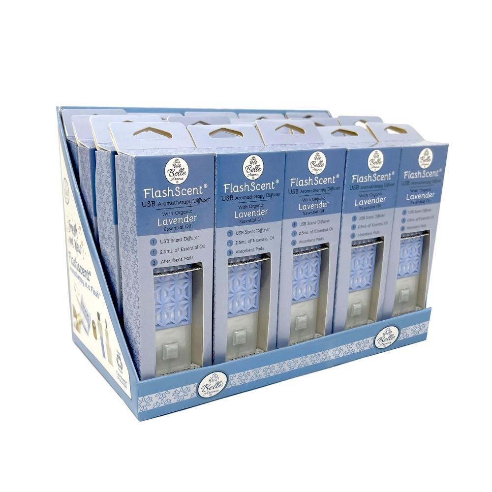 FlashScent® USB Aromatherapy Diffuser - PDQ Lavender (20 products)