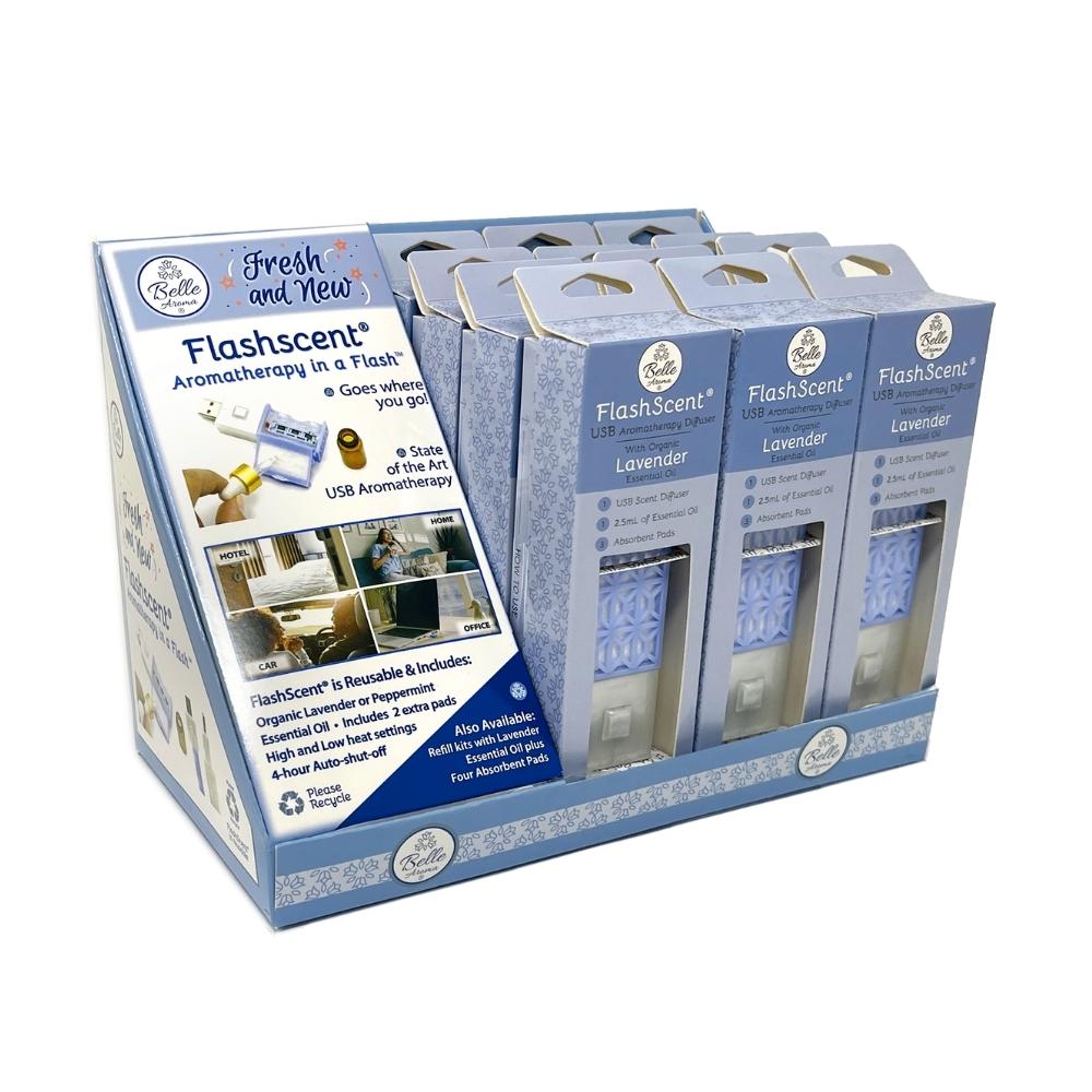 FlashScent® USB Aromatherapy Diffuser - PDQ Lavender (12 products)