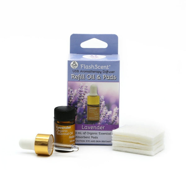 FlashScent® USB Aromatherapy Diffuser - Refill Oil & Pads (Case of 24)