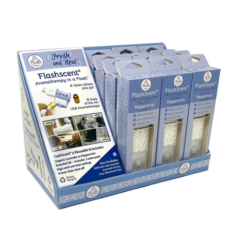 FlashScent® USB Aromatherapy Diffuser - PDQ Peppermint (12 products)