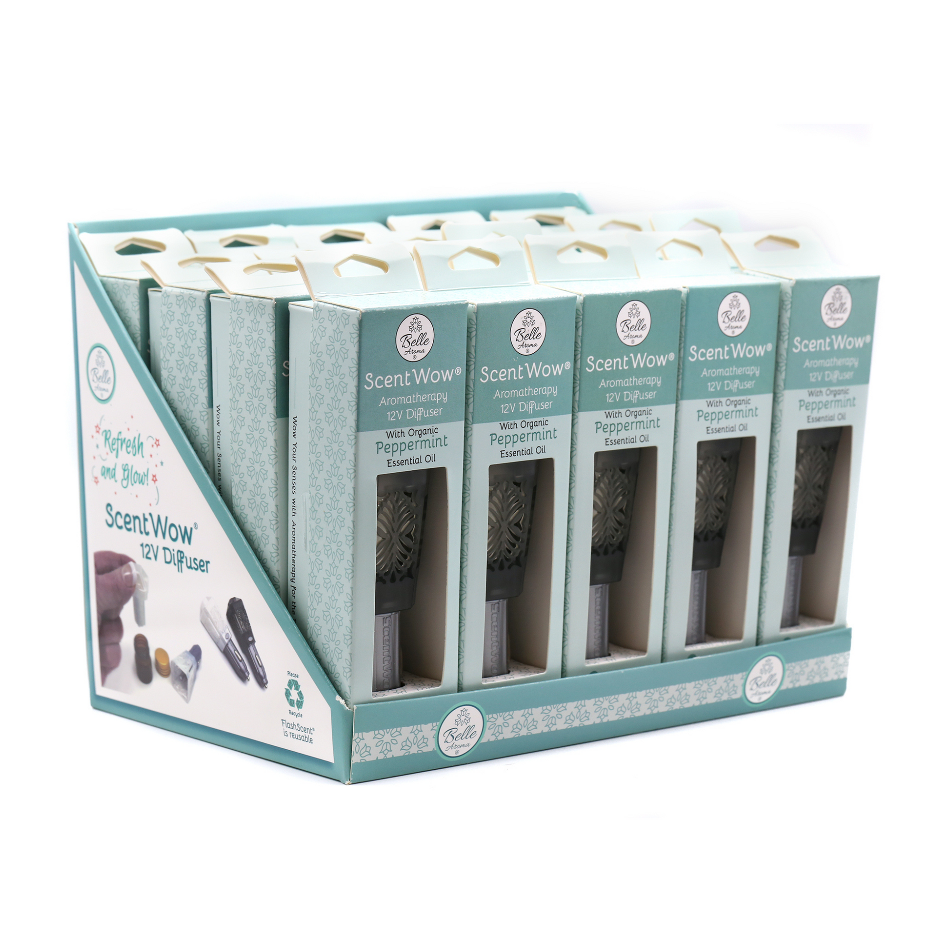 ScentWow® 12V Aromatherapy Diffuser - PDQ Peppermint (20 products)