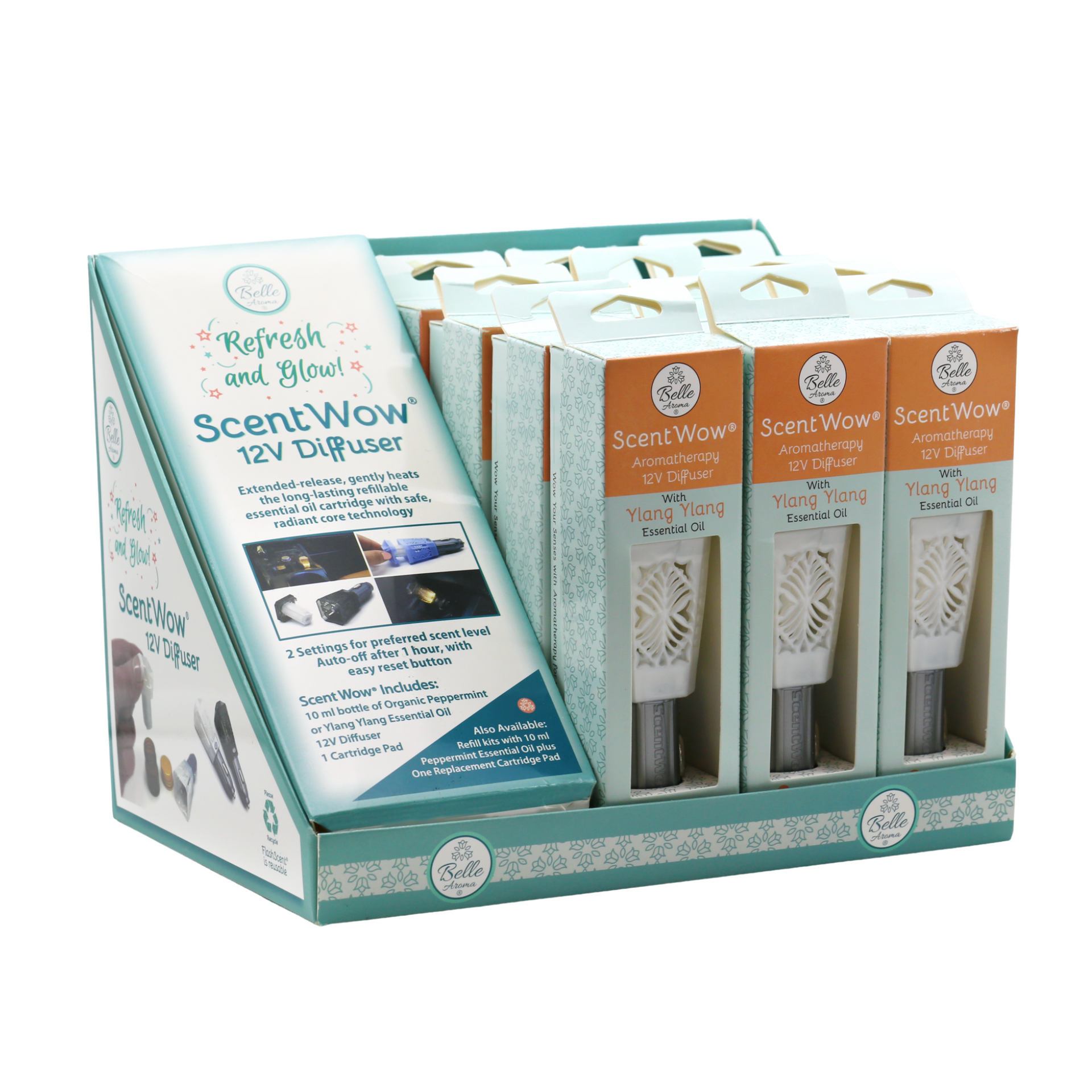 ScentWow® 12V Aromatherapy Diffuser - PDQ Ylang Ylang (12 products)