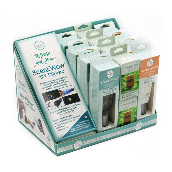 ScentWow® 12V Aromatherapy Diffuser - PDQ Mixed with Refills (16 products)