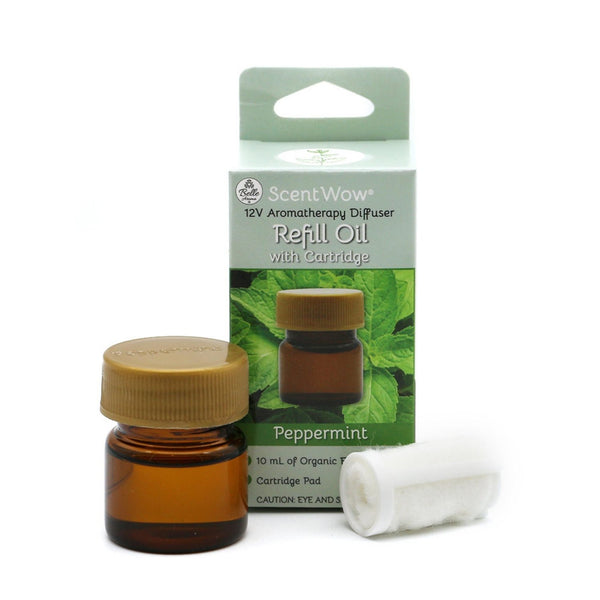 ScentWow® 12V Aromatherapy Diffuser - Peppermint Oil Refill Kit (Case of 24)