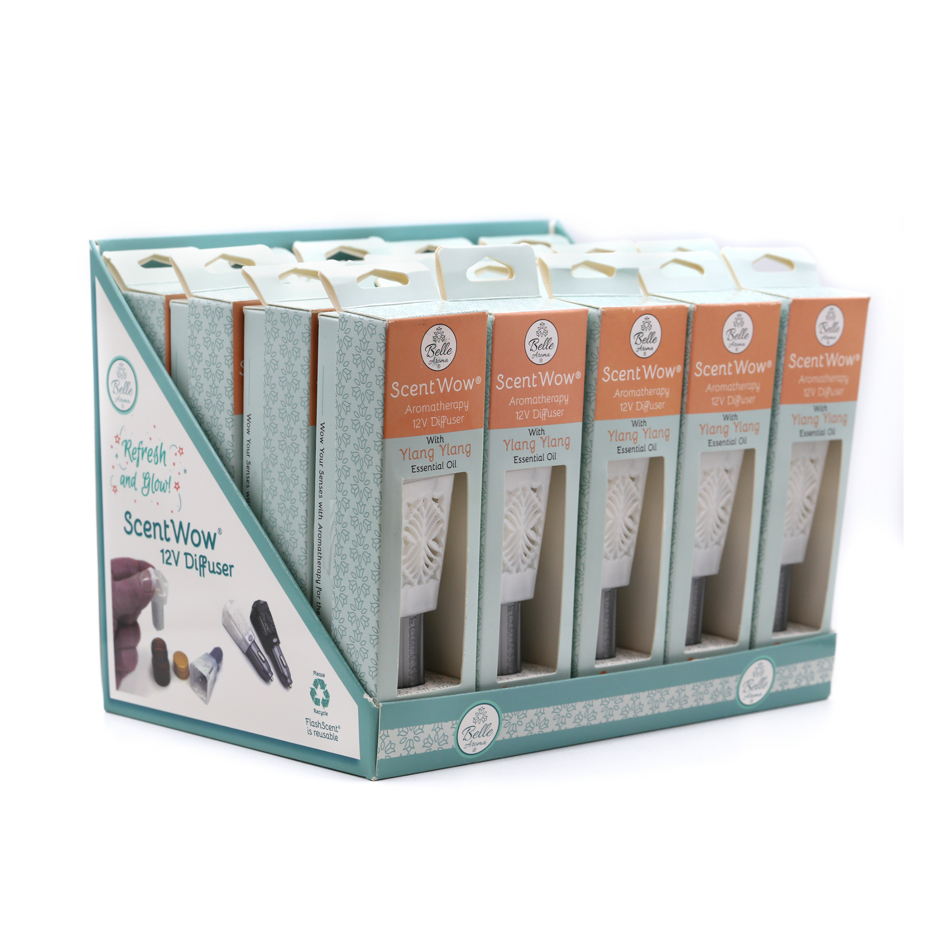 ScentWow® 12V Aromatherapy Diffuser - PDQ Ylang Ylang (20 products)