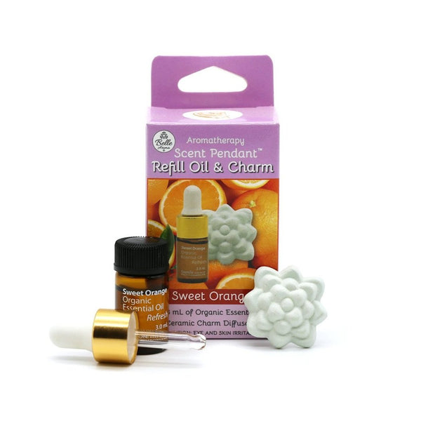 Aromatherapy Scent Pendant™ - Refill Oil & Ceramic Charm